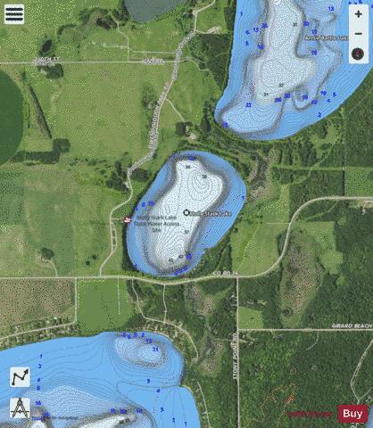 Molly Stark Lake depth contour Map - i-Boating App - Satellite