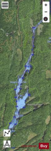 Angleworm Lake depth contour Map - i-Boating App - Satellite