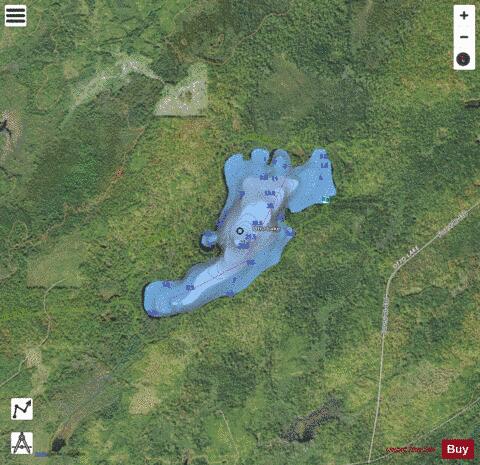 Otto Lake depth contour Map - i-Boating App - Satellite