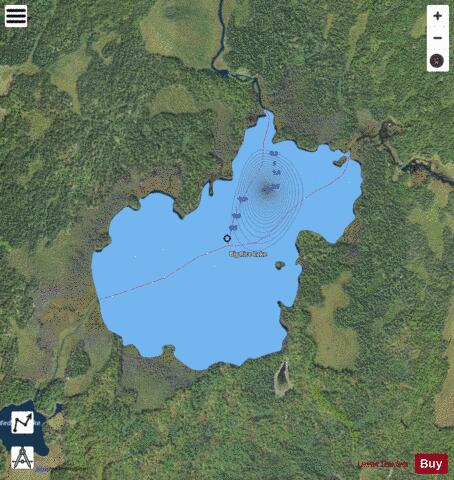 Big Rice depth contour Map - i-Boating App - Satellite