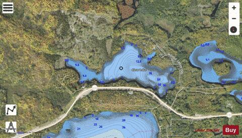 Clear Lake depth contour Map - i-Boating App - Satellite