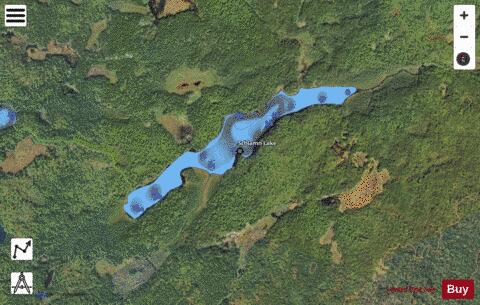 Schlamn Lake depth contour Map - i-Boating App - Satellite