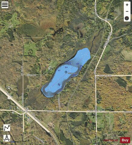 Long Lake depth contour Map - i-Boating App - Satellite