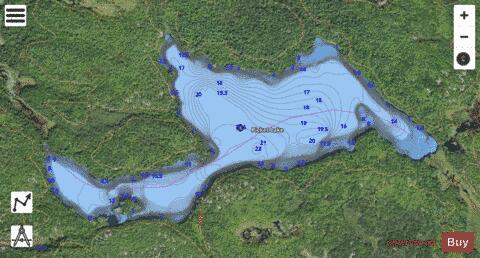 Picket Lake depth contour Map - i-Boating App - Satellite