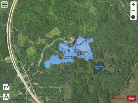 Arrowhead Lake depth contour Map - i-Boating App - Satellite