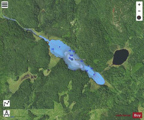Gannon Lake depth contour Map - i-Boating App - Satellite