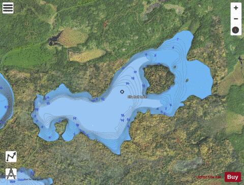 Lake Ella Hall depth contour Map - i-Boating App - Satellite