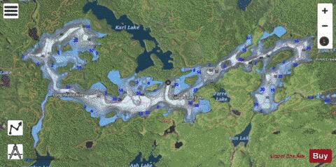Lake Long Island depth contour Map - i-Boating App - Satellite