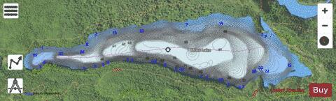 Lake Moss depth contour Map - i-Boating App - Satellite