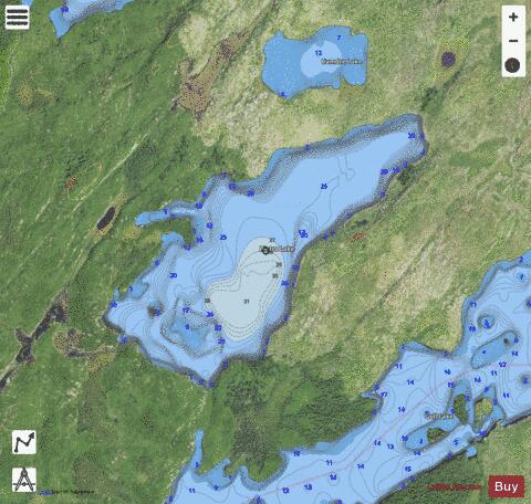 Lake Pietro depth contour Map - i-Boating App - Satellite