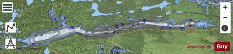 Lake Winchell depth contour Map - i-Boating App - Satellite