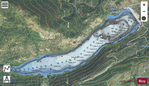 Lake Como depth contour Map - i-Boating App - Satellite