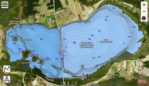 Lake Mattamuskeet depth contour Map - i-Boating App - Satellite