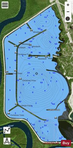Lake Sutton depth contour Map - i-Boating App - Satellite