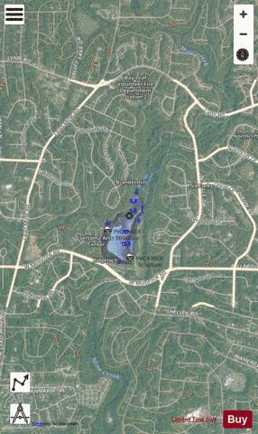 Shelley Lake depth contour Map - i-Boating App - Satellite