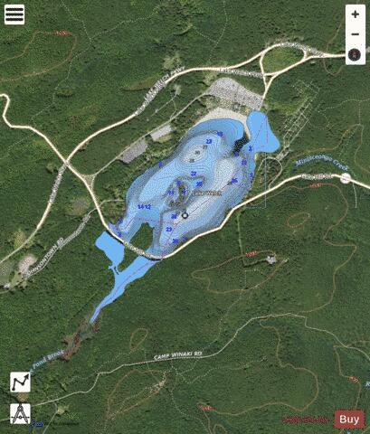 Lake Welch depth contour Map - i-Boating App - Satellite