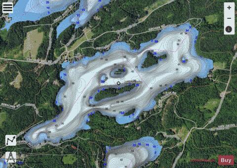 Millsite Lake depth contour Map - i-Boating App - Satellite