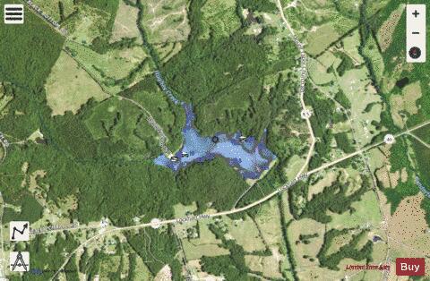 John D. Long Lake depth contour Map - i-Boating App - Satellite