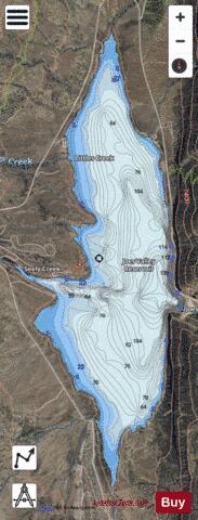 Joes Valley Reservoir depth contour Map - i-Boating App - Satellite
