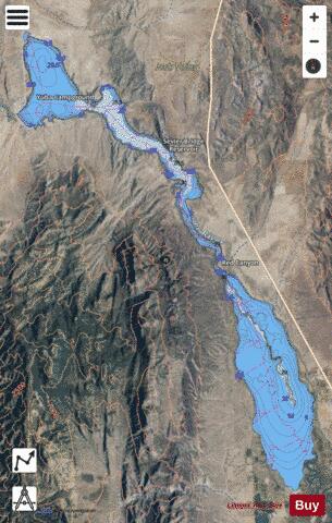 Sevier Bridge Reservoir/Yuba Lake depth contour Map - i-Boating App - Satellite
