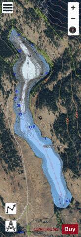 Chopaka Lake,  Okanogan County depth contour Map - i-Boating App - Satellite