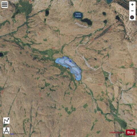 Evans Lake,  Okanogan County depth contour Map - i-Boating App - Satellite