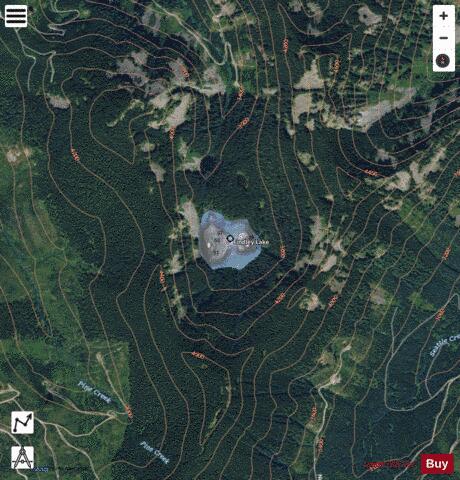 Findley Lake depth contour Map - i-Boating App - Satellite