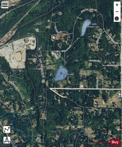 Francis Lake depth contour Map - i-Boating App - Satellite