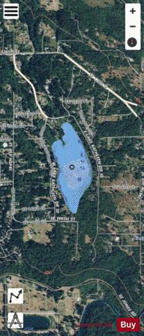 Kathleen Lake,  King County depth contour Map - i-Boating App - Satellite