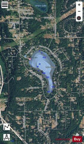 Morton Lake depth contour Map - i-Boating App - Satellite