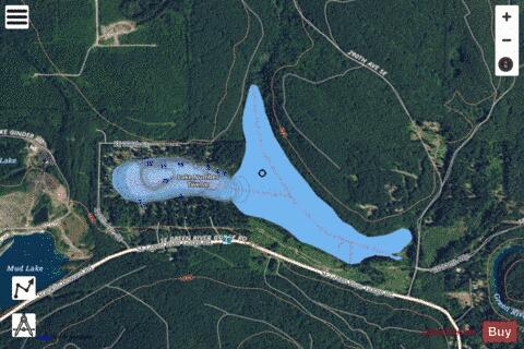 Number Twelve Lake,  King County depth contour Map - i-Boating App - Satellite