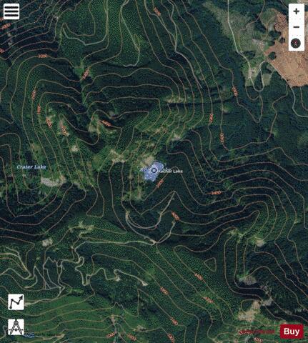 Rachor Lake,  King County depth contour Map - i-Boating App - Satellite