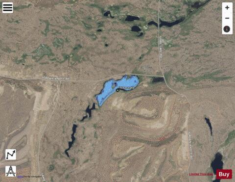 Texas Lake,  Whitman County depth contour Map - i-Boating App - Satellite