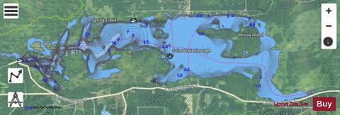 Saint Croix Flowage depth contour Map - i-Boating App - Satellite