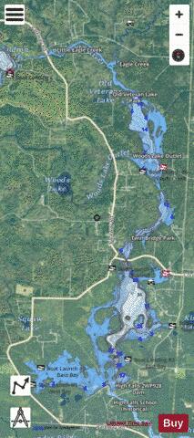 High Falls Reservoir depth contour Map - i-Boating App - Satellite