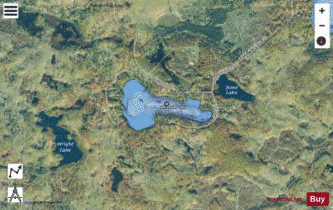 Ahmeek Lake depth contour Map - i-Boating App - Satellite