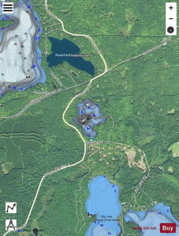 Anne Lake depth contour Map - i-Boating App - Satellite