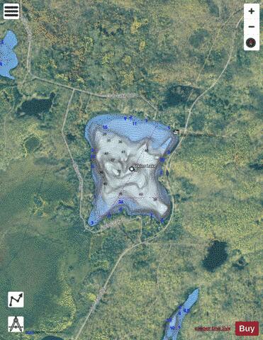 Atkins Lake depth contour Map - i-Boating App - Satellite