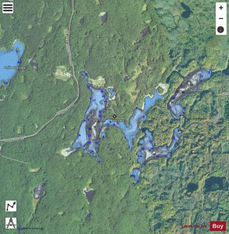 Bass Lake I depth contour Map - i-Boating App - Satellite