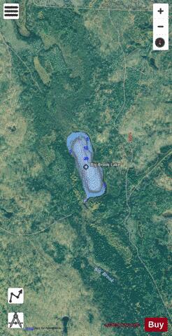 Big Brook Lake depth contour Map - i-Boating App - Satellite