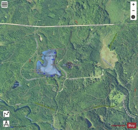 Big Cub Lake depth contour Map - i-Boating App - Satellite