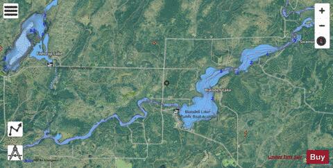 Blaisdell Lake depth contour Map - i-Boating App - Satellite