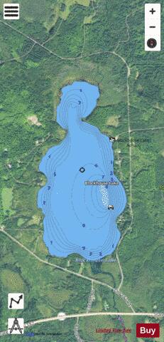 Blockhouse Lake depth contour Map - i-Boating App - Satellite