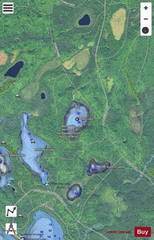 Bose Lake depth contour Map - i-Boating App - Satellite