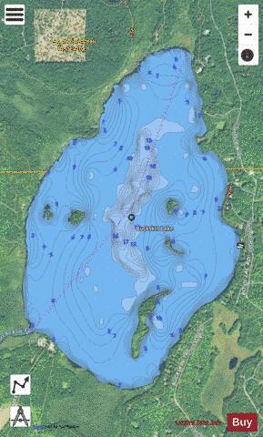 Buckskin Lake depth contour Map - i-Boating App - Satellite