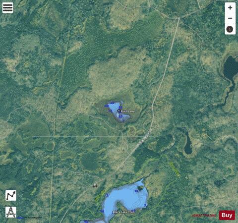 Burd Lake depth contour Map - i-Boating App - Satellite