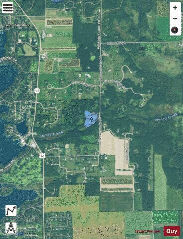 Cedar Grove Pond depth contour Map - i-Boating App - Satellite