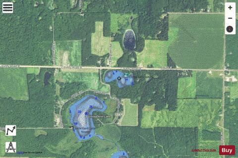 Chinty Lake depth contour Map - i-Boating App - Satellite