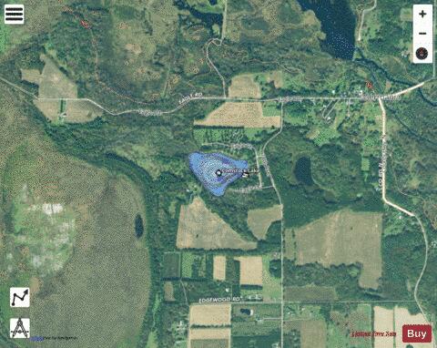 Comstock Lake depth contour Map - i-Boating App - Satellite