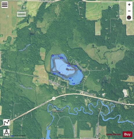Cyclone Lake depth contour Map - i-Boating App - Satellite